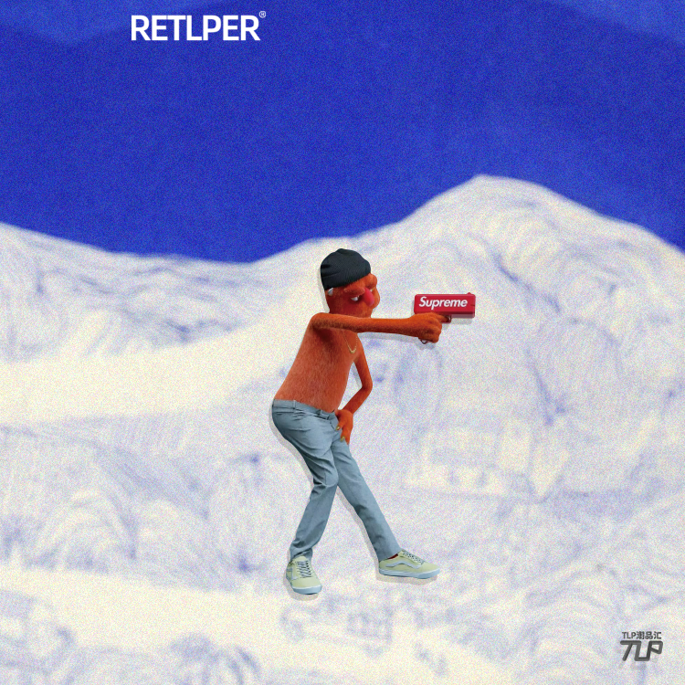 TLP反光贴纸奇怪的贴纸叉腰瞄