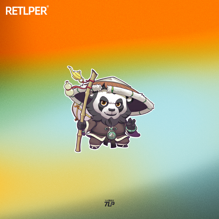 反光车贴魔兽熊猫TLPWOW世界