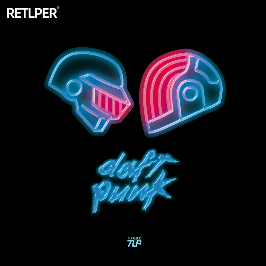 TLP反光车贴蠢朋克乐队DaftPu