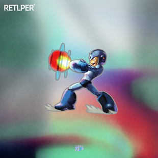 TLP反光车贴 CAPCOM洛克人Rockman无痕遮盖防水玻璃贴