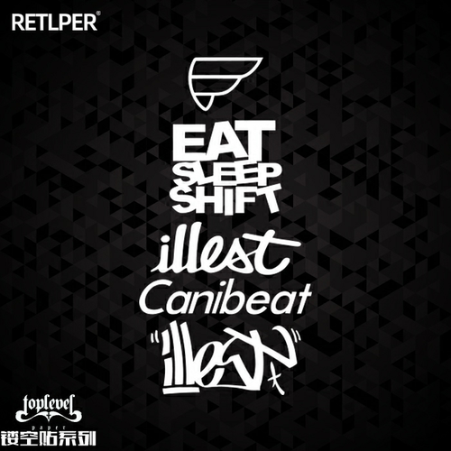 tlp镂空车贴改装车diy嘻哈涂鸦