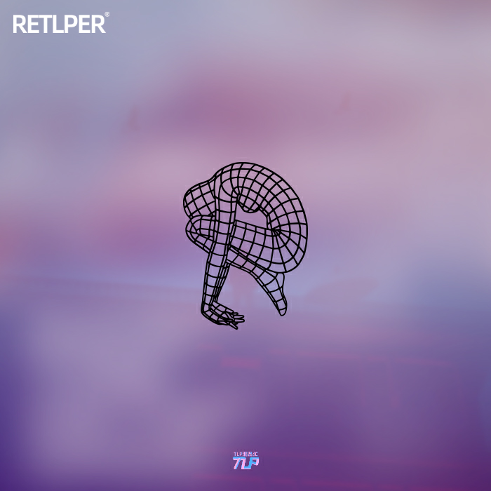 赛博电子人镂空数字防水车贴