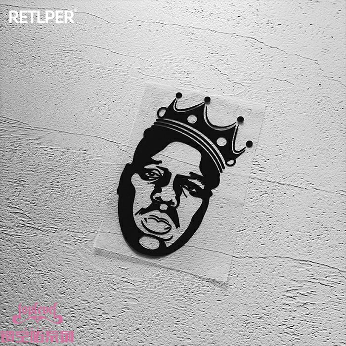 镂空车贴华莱士东海岸说唱嘻哈