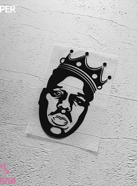 TLP镂空车贴 华莱士东海岸说唱嘻哈Ready to Die B.I.G.防水贴纸