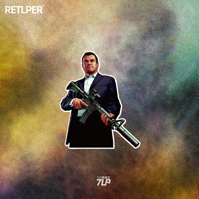 tlp反光车贴r星gta贴行李箱防水