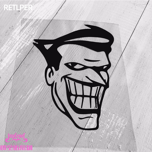 镂空动漫头像笔记本车贴