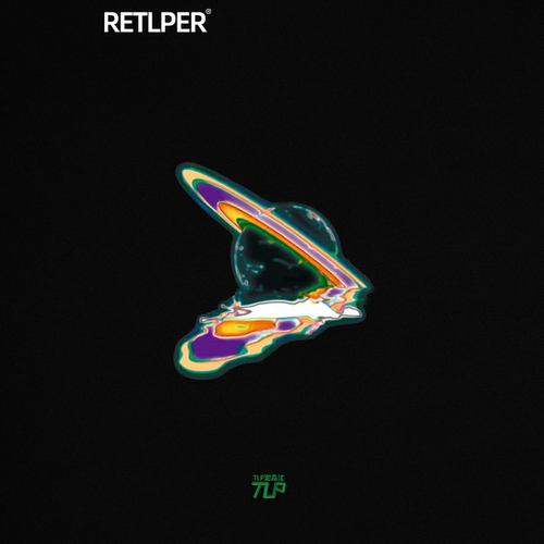 TLP反光贴迷幻风躺在银河中仰