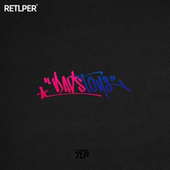 英文涂鸦渐变色 新玩具 防水多用车用机车贴纸 爸爸 TLP镂空车贴