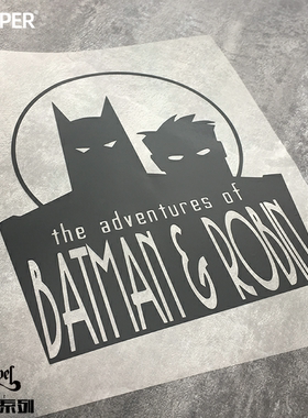 TLP镂空车贴 DC美漫超级英雄蝙蝠侠与罗宾Batman&Robin贴纸即时贴