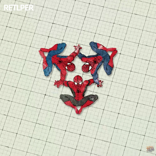 TLP镂空车贴蜘蛛侠英雄无归三虫