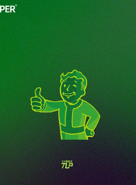 TLP反光贴 辐射小子点赞Fallout4哔哔Vault Pip Boy 游戏防水贴纸