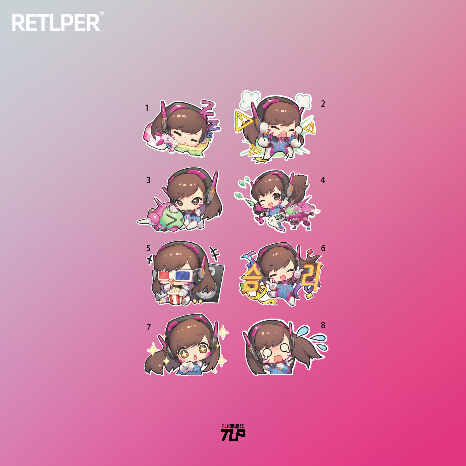 tlp套贴守望先锋暴雪dva宋哈娜新