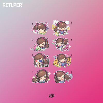 tlp套贴守望先锋暴雪dva宋哈娜新