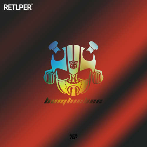 TLP镂空车贴变形金刚大黄蜂头像