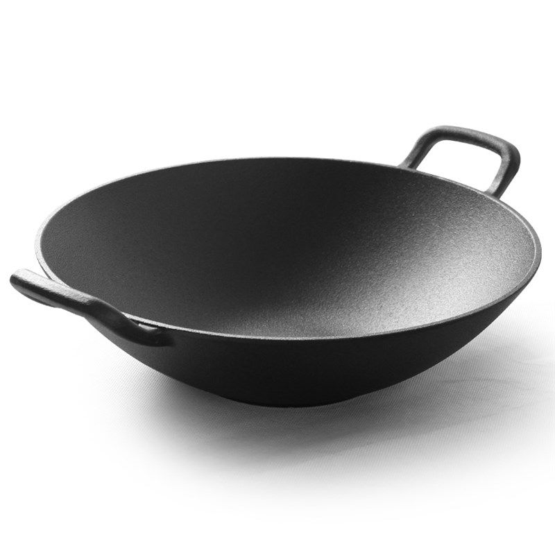 雅多福 炒菜锅 老式铁锅家用平底手工双耳I特大铸铁锅生铁炒锅36c,厨房/烹饪用具,炒锅,淘宝优惠券,粉丝福利购,淘宝优惠卷