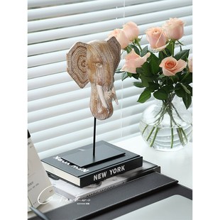 契阔家居c吉象如意富贵客厅办公室装饰品玄关招财大象桌面艺术摆