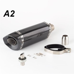 摩托车改装双嘴斜口大六角排气管CRF300A Z900 SV650 450SR MT07