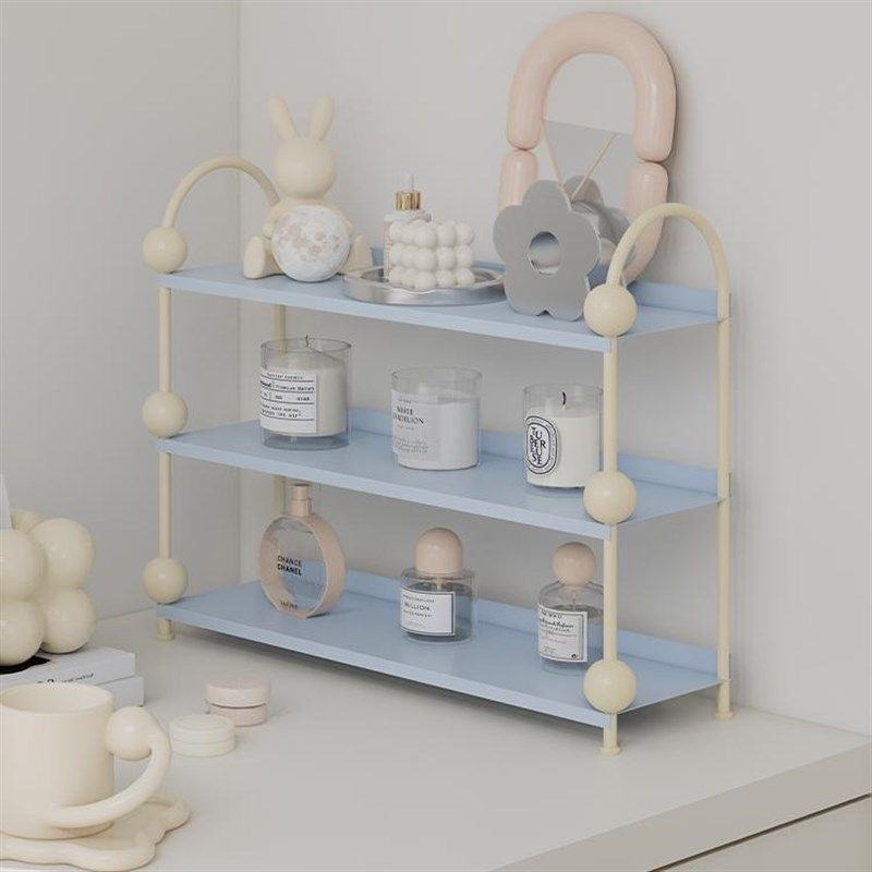 Nordic Sense简约现代桌面置物架三层化妆品收纳架厨Y房铁艺杯架,收纳整理,化妆品收纳架,淘宝优惠券,粉丝福利购,淘宝优惠卷