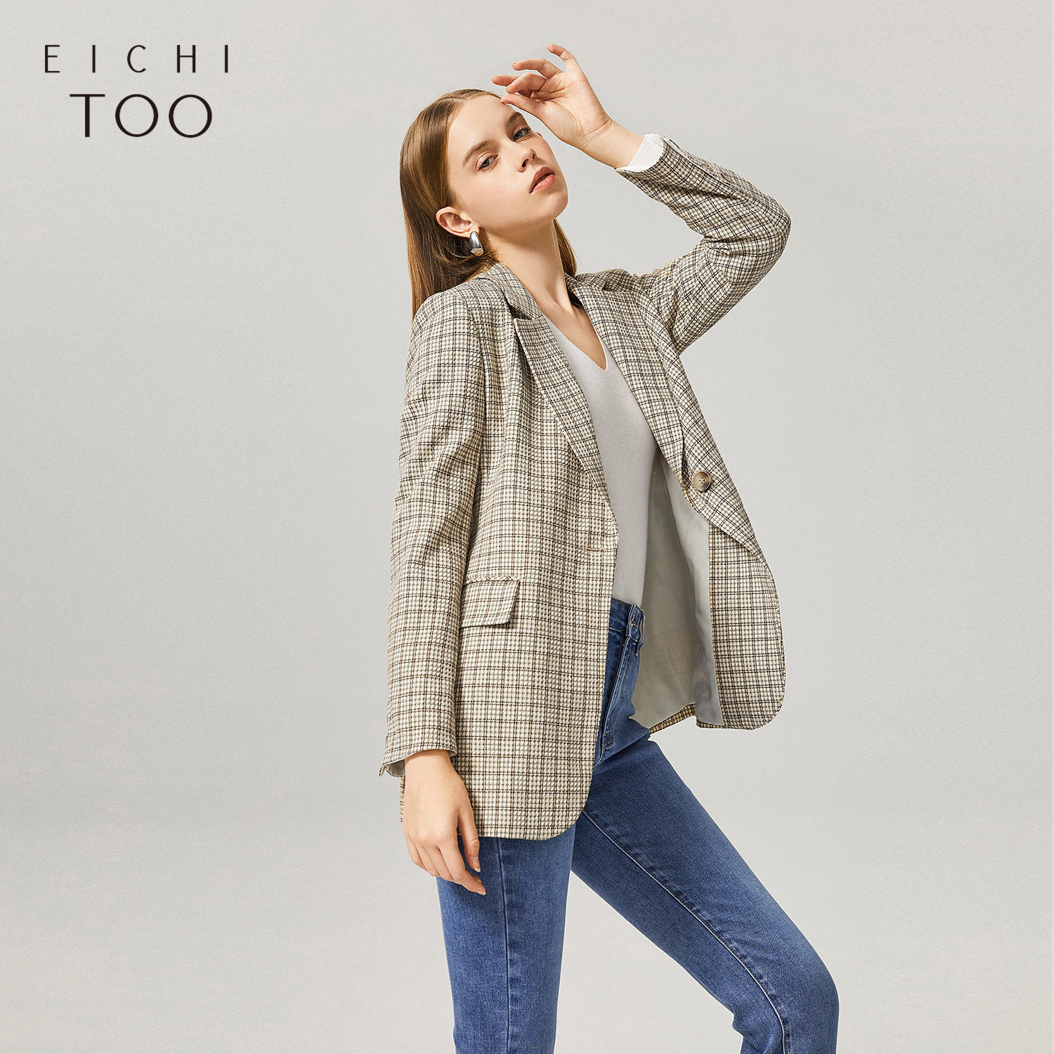 爱居兔西服女春季职场干练风时尚宽松西服外套女上衣,女装/女士精品,西装,淘宝优惠券,粉丝福利购,淘宝优惠卷