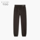爱居兔束脚哈伦裤 休闲裤 女秋季 深棕色复古时尚