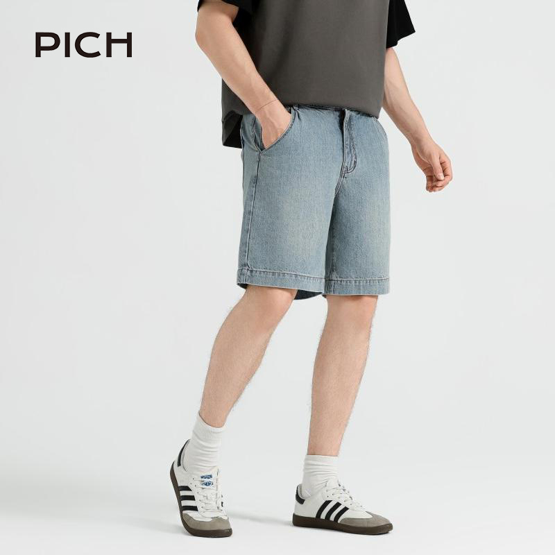 夏季宽松百搭牛仔短裤男潮牌