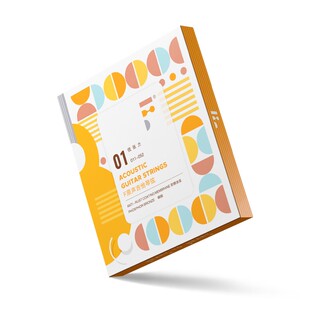 吉他情报局 F耳福琴m弦01/02一套6根镀膜弦民谣木吉他适用卡马吉