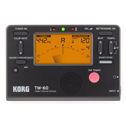 KORG科音TM60调音器古筝二胡琵琶小J提琴通用校音器定音表节拍器