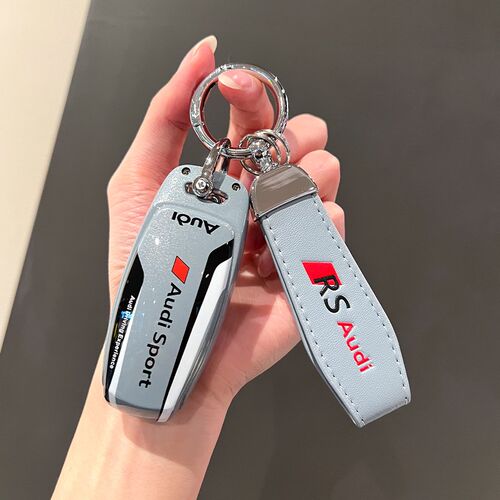 25款奥迪a6l钥匙套24款q4etron男q7专用a3车q3O高档a8壳a4l扣q5l