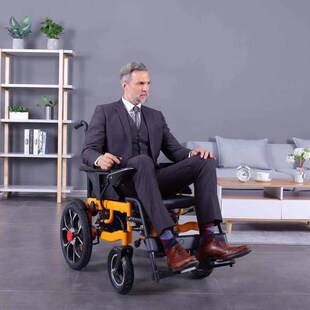 电动轮椅智能全自动残疾老年人折叠轻便多L功能越野大轮四轮代步