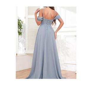 ⑥R 576 Women's Off Shoulder Bridesmaid Dresses Long
