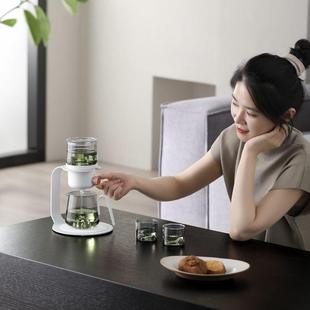 2024新款 懒人茶具套装 玻璃磁吸功夫家用泡茶神器自动茶具泡茶壶