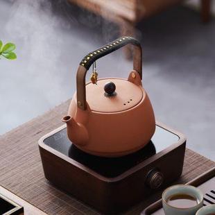 大口2号1000ml烧茶壶家用提梁煮茶烧水壶电陶炉煮茶炉茶具 紫砂