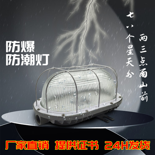 led防爆灯防水防潮防尘三防灯卫生间阳台仓库厂房吸顶灯壁灯