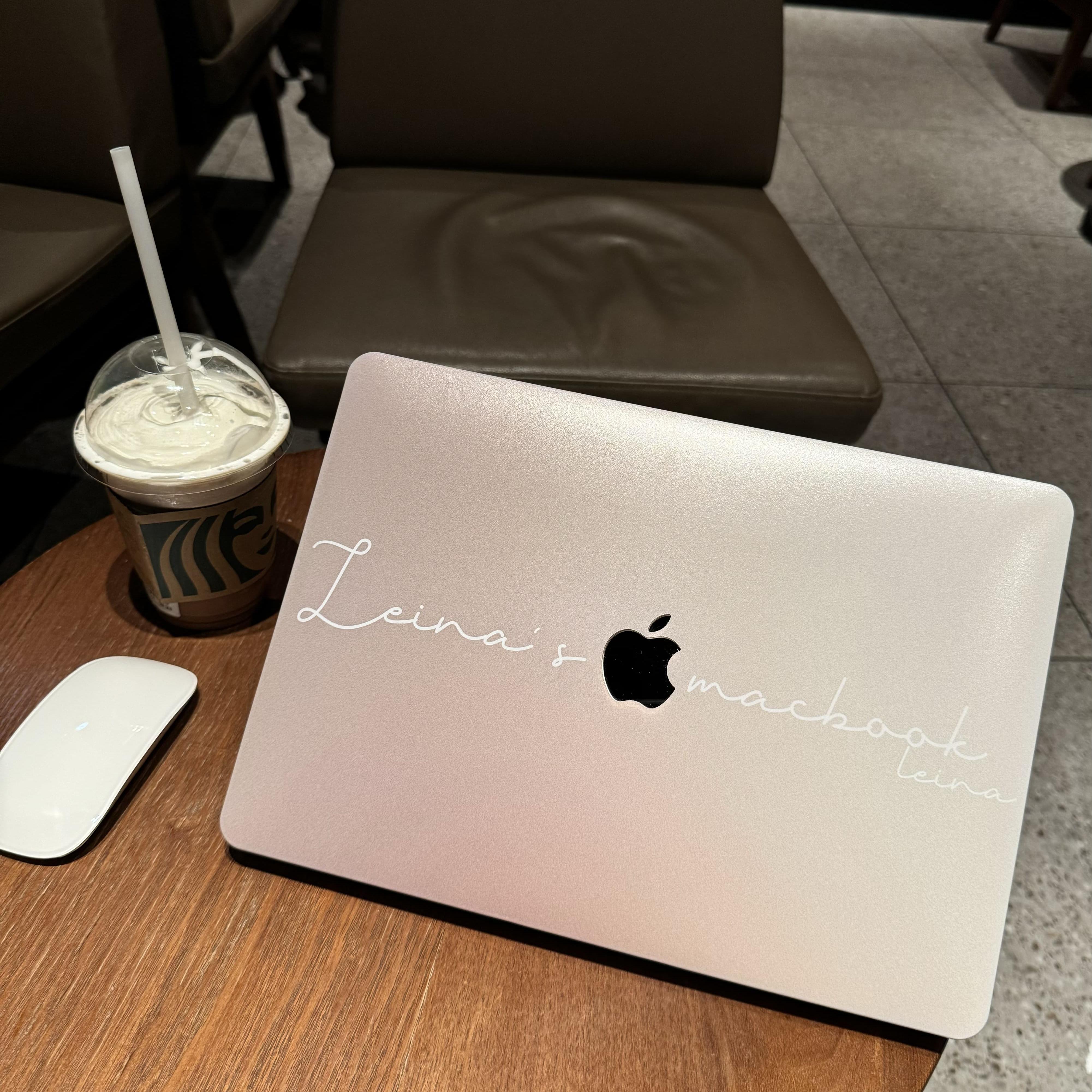 奶咖个人定制英文名字MacBook笔记本保护壳渐变微软电脑保护套