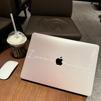 奶咖个人定制英文名字MacBook笔记本保护壳渐变微软电脑保护套