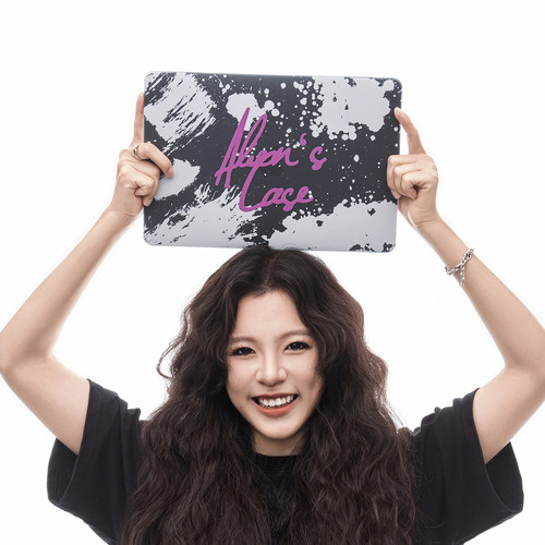 原创泼墨英文名定制保护壳/姓名订制macbook笔记本保护壳/mac外壳华为MatBook笔记本电脑壳微软电脑保护套