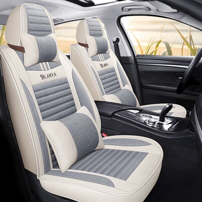 四季汽车座套一汽大众宝来20q08/2009/2010/2011年2012款亚麻坐垫