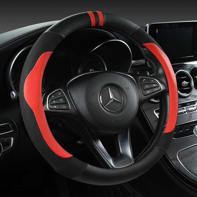 翻毛皮汽车方向盘套帝豪L/S星越豪越远景suv博越四季通用防滑把套