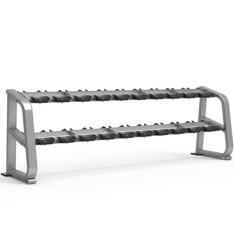 康强双层商用哑铃架杠铃架杠铃片架 1043B-10付双层哑铃架