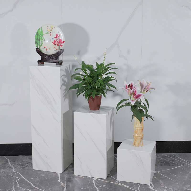大理石展示台摆件简约轻奢橱窗工艺品陈列架地台展台架柜模特底座
