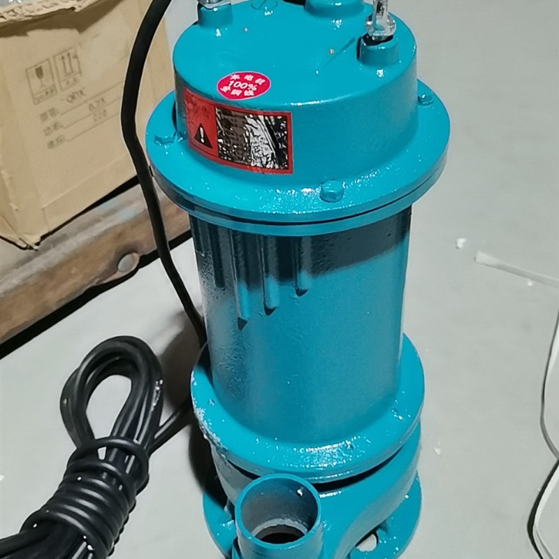 WQ0.75-3千瓦单相无堵塞潜污污水提升泵潜水排污泵电动水泵铸铁