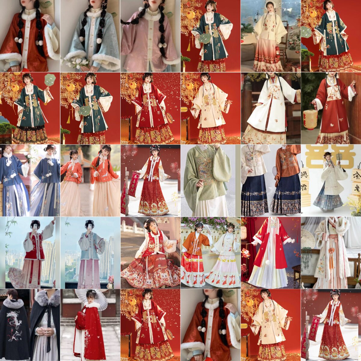 【出租】冬款汉服元旦拜年明制加绒女敬酒服中式新款伴娘服马面裙