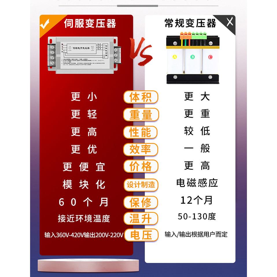 智能伺服变压器三相380V转220V1.5KWEST-015伺服驱动器电子变压器