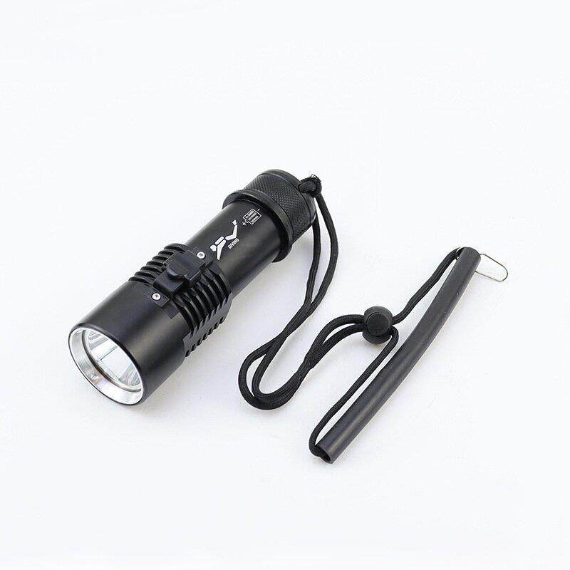 专业潜水P灯GWK高亮度便携式手电70高亮手磁开关潜水电手电控筒