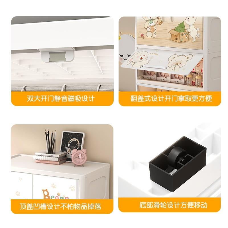 婴卧室家用衣厨厚双开门宝YHG宝衣柜儿加童收纳柜儿衣储物服柜储