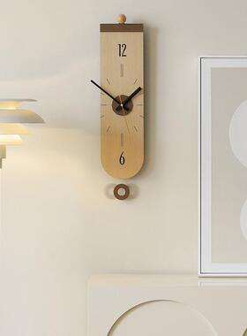 意W无品牌/OZOOM免打孔钟家用挂钟客厅2025新款轻奢挂表墙钟创时