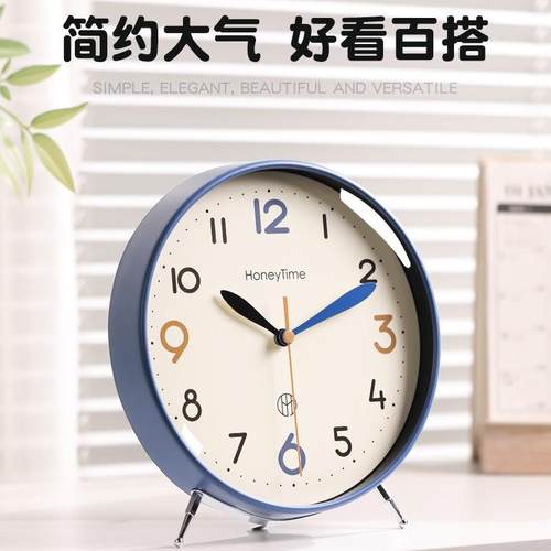 静音客厅钟现代简座摆放台式高端时约钟新坐款台钟家PXS用钟桌面
