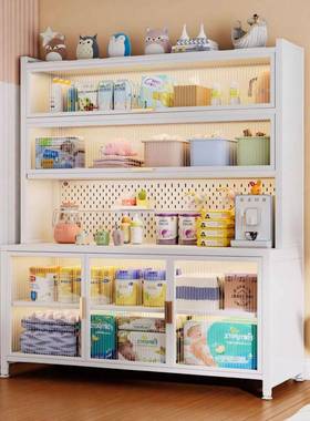 婴喂养台儿收纳柜落地多层功能置物物柜宝宝OPB用品杂柜整理储物