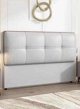 背2025新款轻靠床头软包一现代简约落奢地实木双人板体高档木NZB