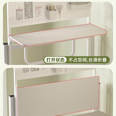 N家床舍生边宿桌寝室上下铺床上升降DJX桌学习桌洞洞板挂架悬空学